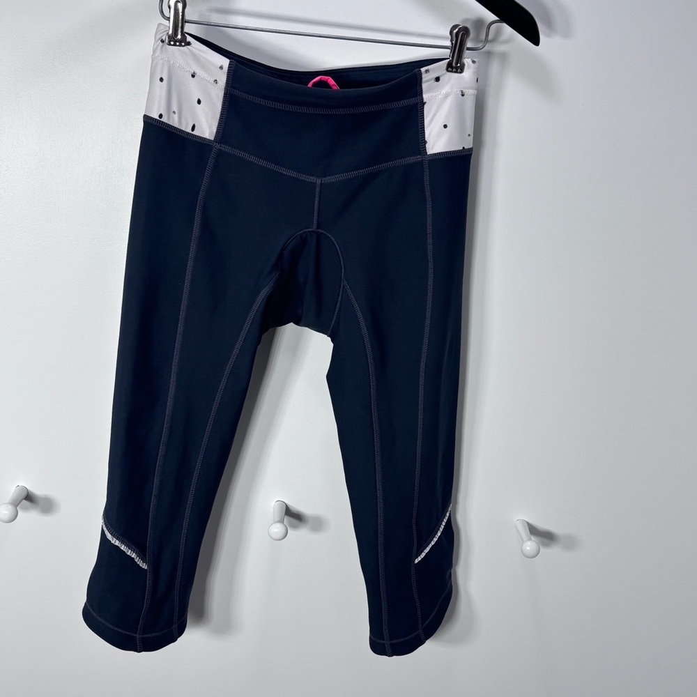 Mondetta Women's Black Leggings with White Highlights - Picture 2 of 7